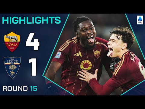 ROMA-LECCE 4-1 | HIGHLIGHTS | 15ª GIORNATA | SERIE A ENILIVE 2024/25