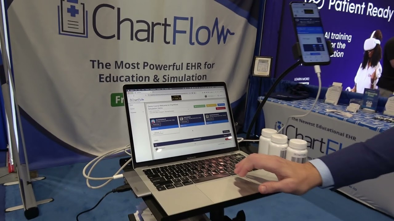 ChartFlow Demo from IMSH 2025 Exhibit Hall by HealthySimulation.com