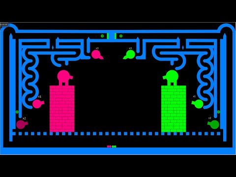 Castle destruction 2 marble race in Algodoo