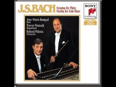 Johann Sebastian Bach, Flute Sonata e-minor BWV 1034, Rampal/Pinnock/Pidoux