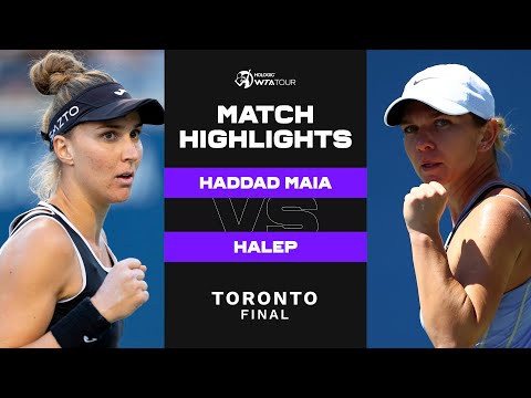 Теннис Beatriz Haddad Maia vs. Simona Halep | 2022 Toronto Final | WTA Match Highlights