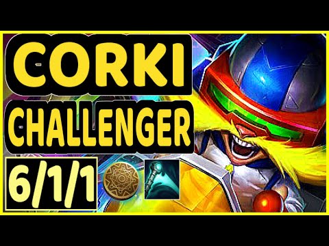 BROKEN BLADE (CORKI) vs JAYCE - 6/1/1 KDA TOP CHALLENGER GAMEPLAY - NA