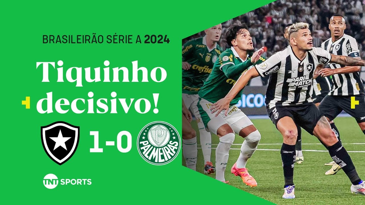 TIQUINHO SOARES CRAVA E BOTAFOGO SE ISOLA NA LIDERANÇA! BOTAFOGO 1 X 0 PALMEIRAS | BRASILEIRÃO