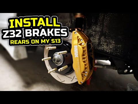 Z32 Drum Brake & Z32 Caliper Install On My S13 (180sx)!