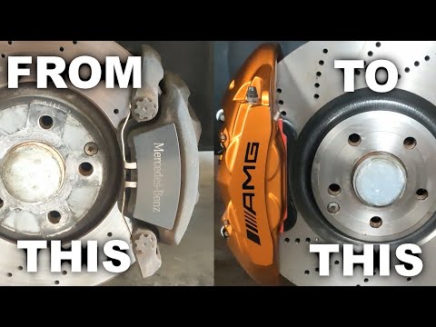 UPGRADE your MERCEDES Brake Calipers Easily! Plug-n-play Custom DIY! AMG Style Brakes!