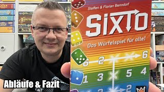 Sixto (Kendi Games) Roll & Write Spiele - besser als Qwixx?