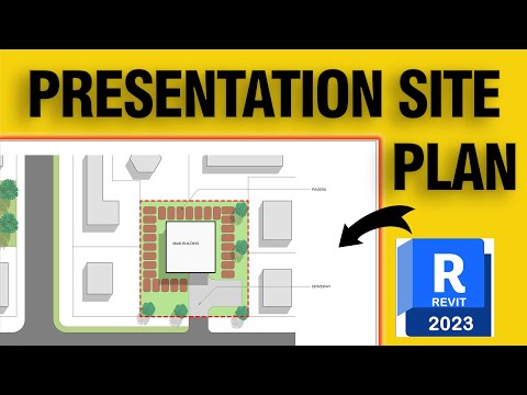 No Photoshop Needed, Presentation Site Plan. Revit 2023 Beginner Tutorials