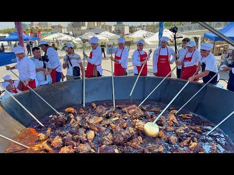 7000 кг ИСТОРИЧЕСКИЙ МЕГАРЕКОРД в Легендарном САМАРКАНДЕ | Фестиваль плова и 60 мастер-поваров