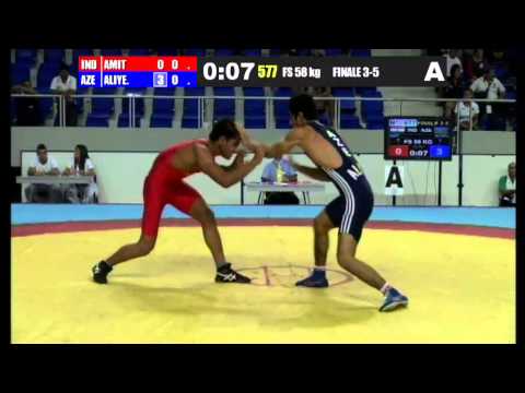 WWCC2013 Mahammadali Aliyev FS 58 kg bronze medal match