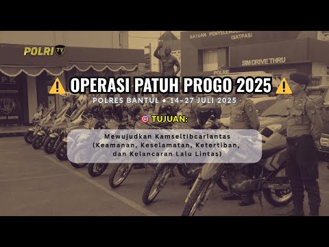 INFOGRAFIS OPERASI PATUH PROGO 2025 POLRES BANTUL