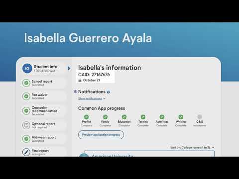 Common App for recommenders overview