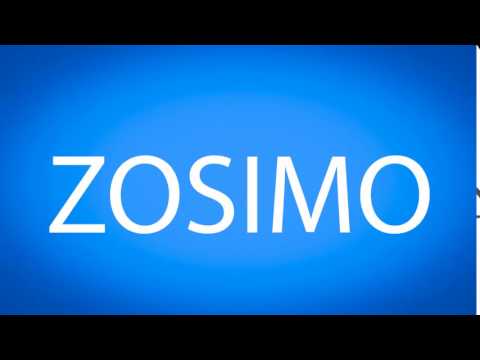 How to pronounce ZOSIMO