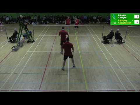 Irish Senior Nationals SF - MD - J,Magee/S.Magee v T.Murphy/T.Stephenson