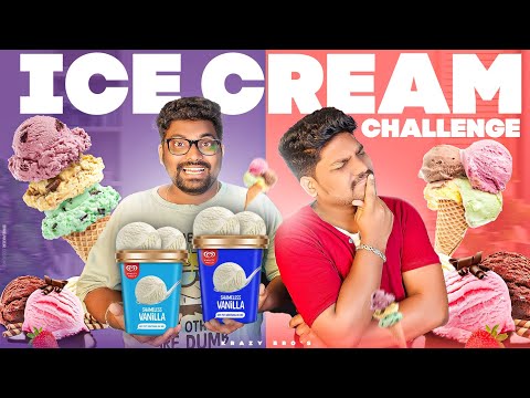 Ice Cream Challenge || Brothers Funny Challenges ||Crazy and Funny Game Challenge @KrazyBros