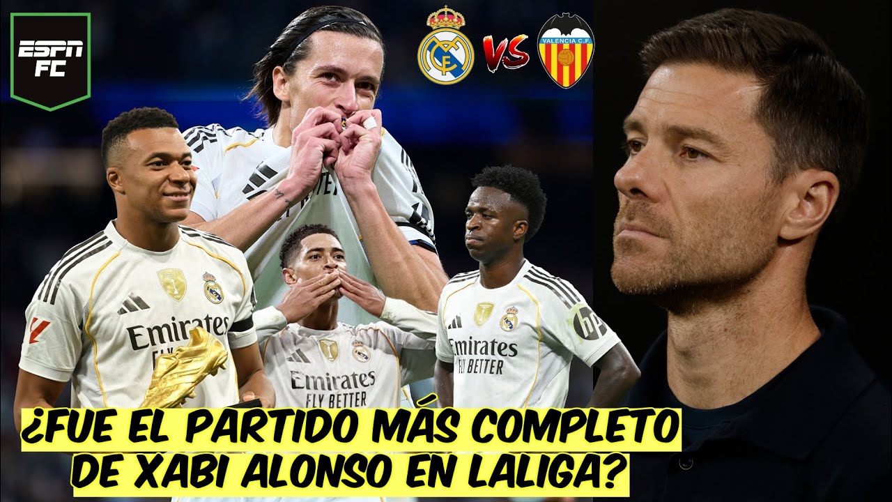 XABI ALONSO ENCONTRÓ la FÓRMULA. REAL MADRID GANA, GOLEA y GUSTA vs Valencia y SIGUE LÍDER | ESPN FC