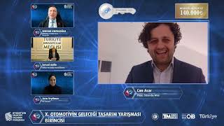 X. Otomotivin Geleceği Tasarım Yarışması / Ödül Töreni