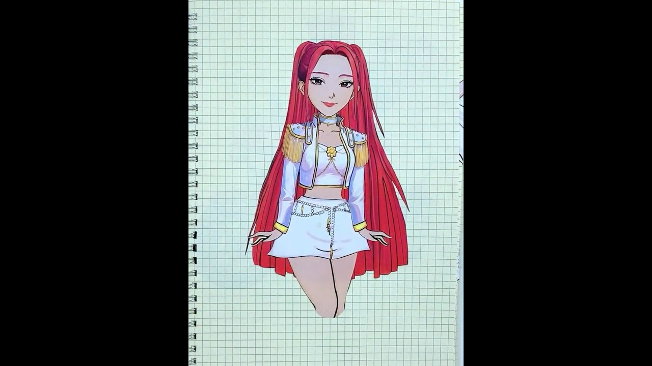 HUNTRIX MIRA - KPop Demon Hunters Sticker Book DIY #kpopdemonhunters #rumi #mira #zoey #golden