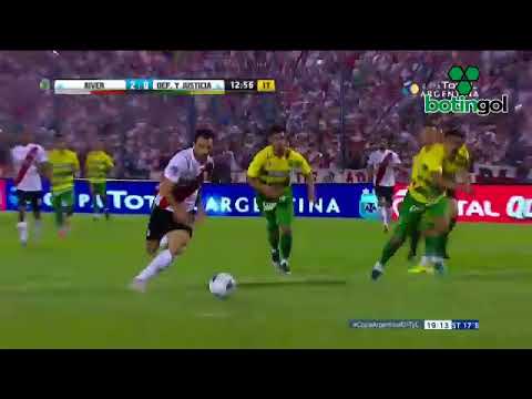 Segundo gol de Scocco (Golazo). River-Denfensa y Justicia