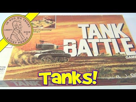 Tank Battle Board Game No. 4508, 1975 Milton Bradley