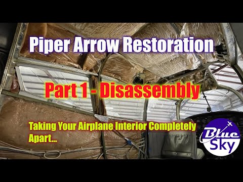 Piper Arrow Interior Renovation part1 - Disassembly