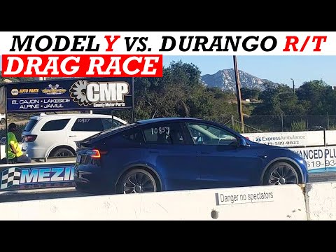 2021 Tesla Model Y Performance vs. 2020 Dodge Durango R/T