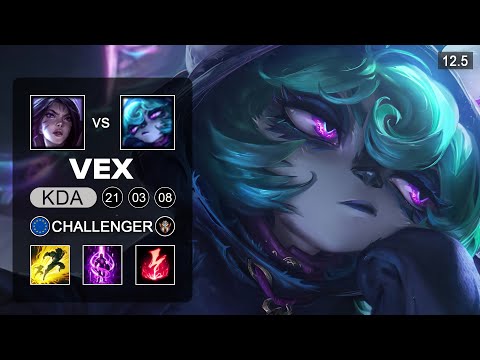 G2 Caps Vex Mid vs Kai'Sa - EUW Challenger - Season 12 Patch 12.5