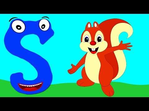 Learn the Alphabet Animals - Letter S - SQUIRREL