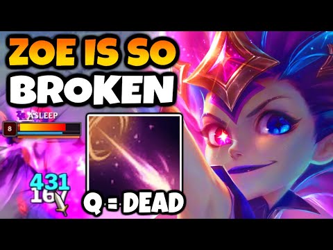 Zoe is so broken that you normally win by 15 minutes if you're good at her