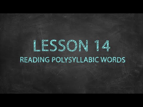 Sound It Out Episode #14 - Reading Polysyllabic Words
