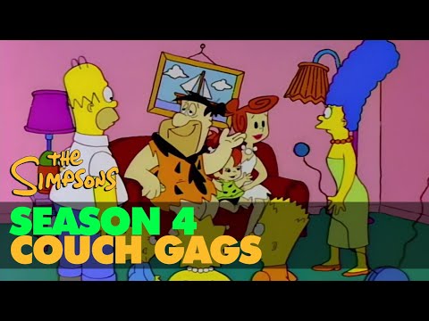 The SIMPSONS 4K - Season 4 - BEST COUCH GAG COMPILATION