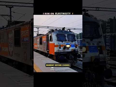 WDAP-5 Attitude train edit 🥶  #indianrailways #trending #trollface #railway #train #viralvideo