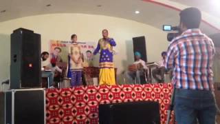 Pamma g and harpreet manj with raman romana pad player