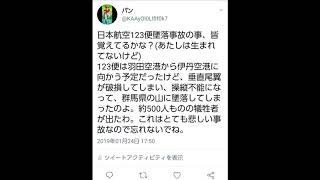 日本航空123便墜落事故の話よ
