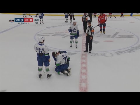 Tom Wilson Lays a Big Open Ice Hit On Filip Chytil