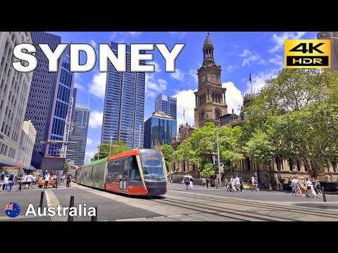 Sydney - 3.5 hours 4K Walking Tour | Central Sta. to Opera House | Sydney CBD, Australia🇦🇺 Dec. 2024