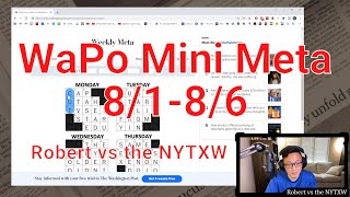 Mini puzzles + meta  ||  Washington Post 8/1/22 - 8/6/22