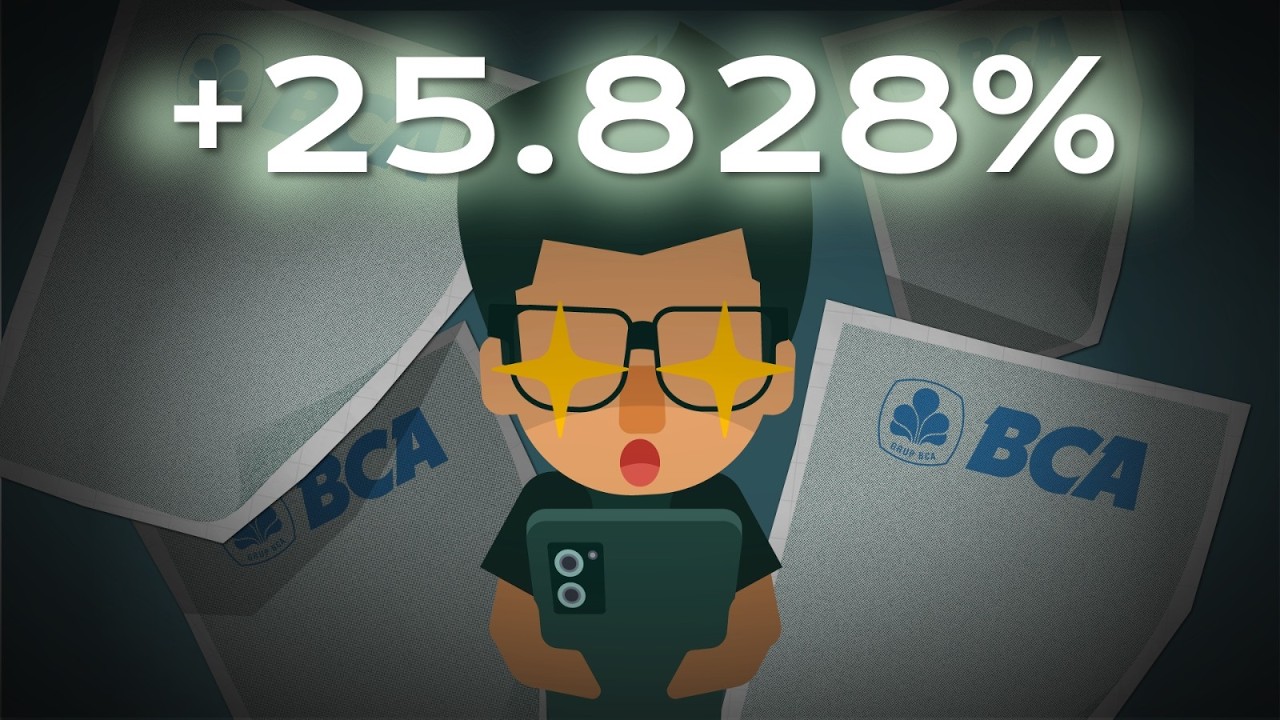 Nabung Emas vs Nabung Saham Bank BCA (BBCA) | 25 tahun terakhir