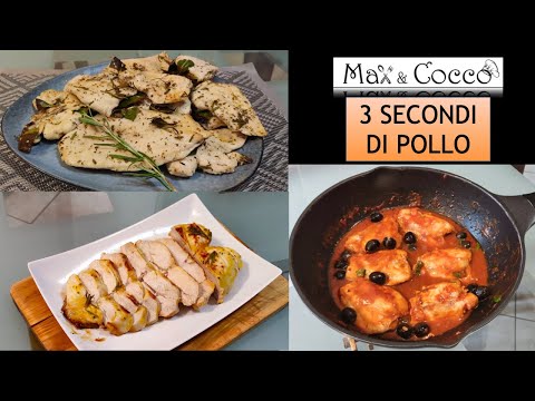 3 RICETTE LIGHT a Base di POLLO #2 - Ricetta Facile e Veloce - Secondi di Pollo