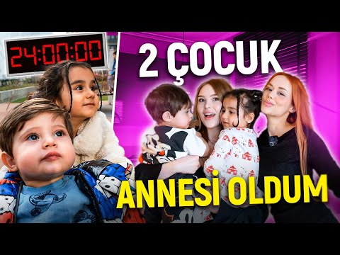 24 SAAT Boyunca 2 ÇOCUK ANNESİ Olmak! ATLAS VE ÖYKÜYE AYNI ANDA BAKTIM. (ÇILDIRDIM!!) @GamzeKarta