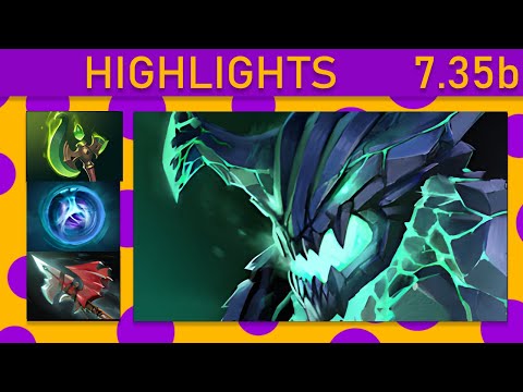 ⭐V-Tune (smurf 2) Outworld Destroyer 20 Kills! Mid Highlights 7.35b - Dota 2 Top MMR