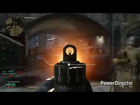 CoD: WWII London Docks Team Deathmatch with Hardened difficulty bots on Xbox One S