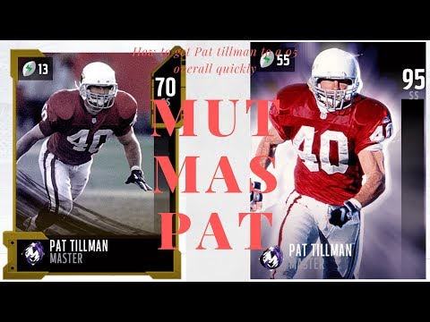 How to get Pat Tillman to a 95 OVR and reach level 60 faster