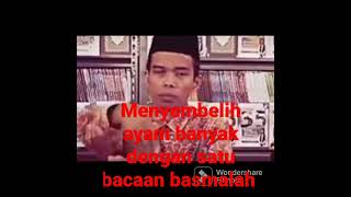 Download lagu bolehkah menyembelih ayam  banyak dengan satu bacaan basmalah  || UAS menjawab mp3