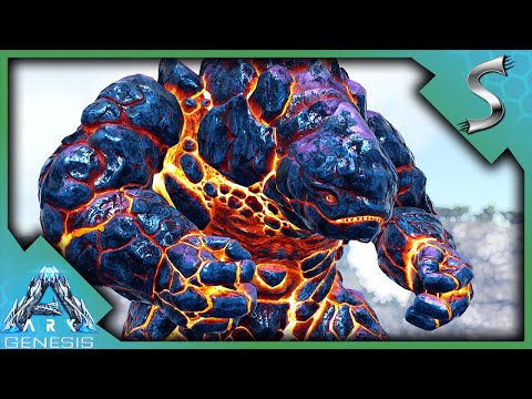 THESE LAVA GOLEMS LOOK AMAZING! TAMING AN X-ROCK ELEMENTAL! - Ark: Genesis [DLC Gameplay E46]