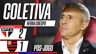 SÃO PAULO 2x1 FLAMENGO: COLETIVA HERNÁN CRESPO DIRETO DO MORUMBIS | CAMPEONATO BRASILEIRO