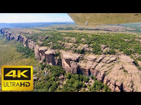 Kakadu National Park Scenic Flight in 4K  - Jabiru, Nourlangie Rock, Jim Jim Falls & Twin Falls Video