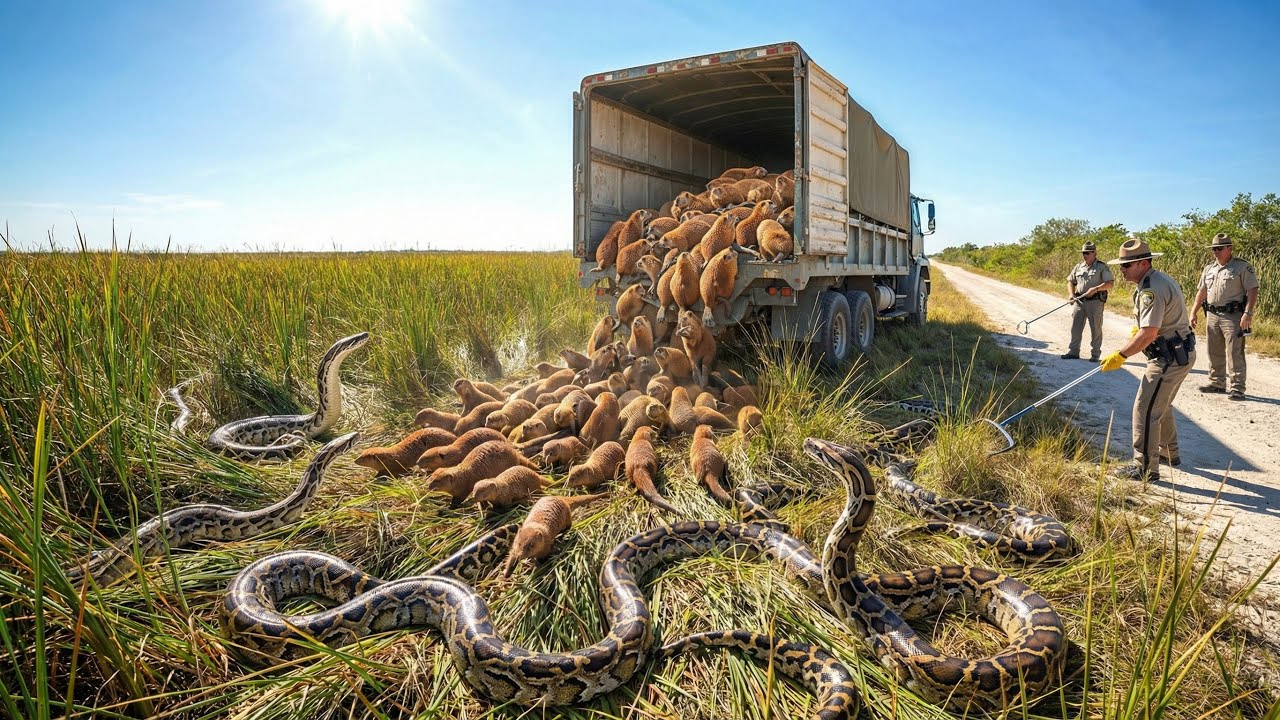 Scientists Sent Mini Predators After Huge Burmese Pythons – The Outcome Shocked Everyone!
