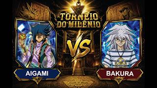DECK BAKURA VS DECK AIGAMI YUGIOH! 1° DUELO