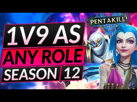How to EASILY 1v9 on ANY Champion - What I Wish I'd Known - Season 12 - LoL Guide