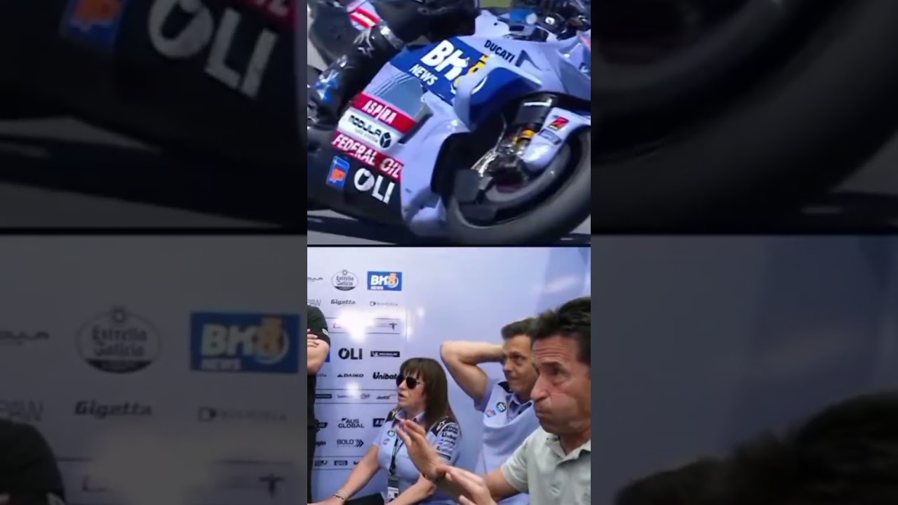 waw... detik detik menegangkan Alex Marquez ber hasil finis pertama dengan lancar#motogp #